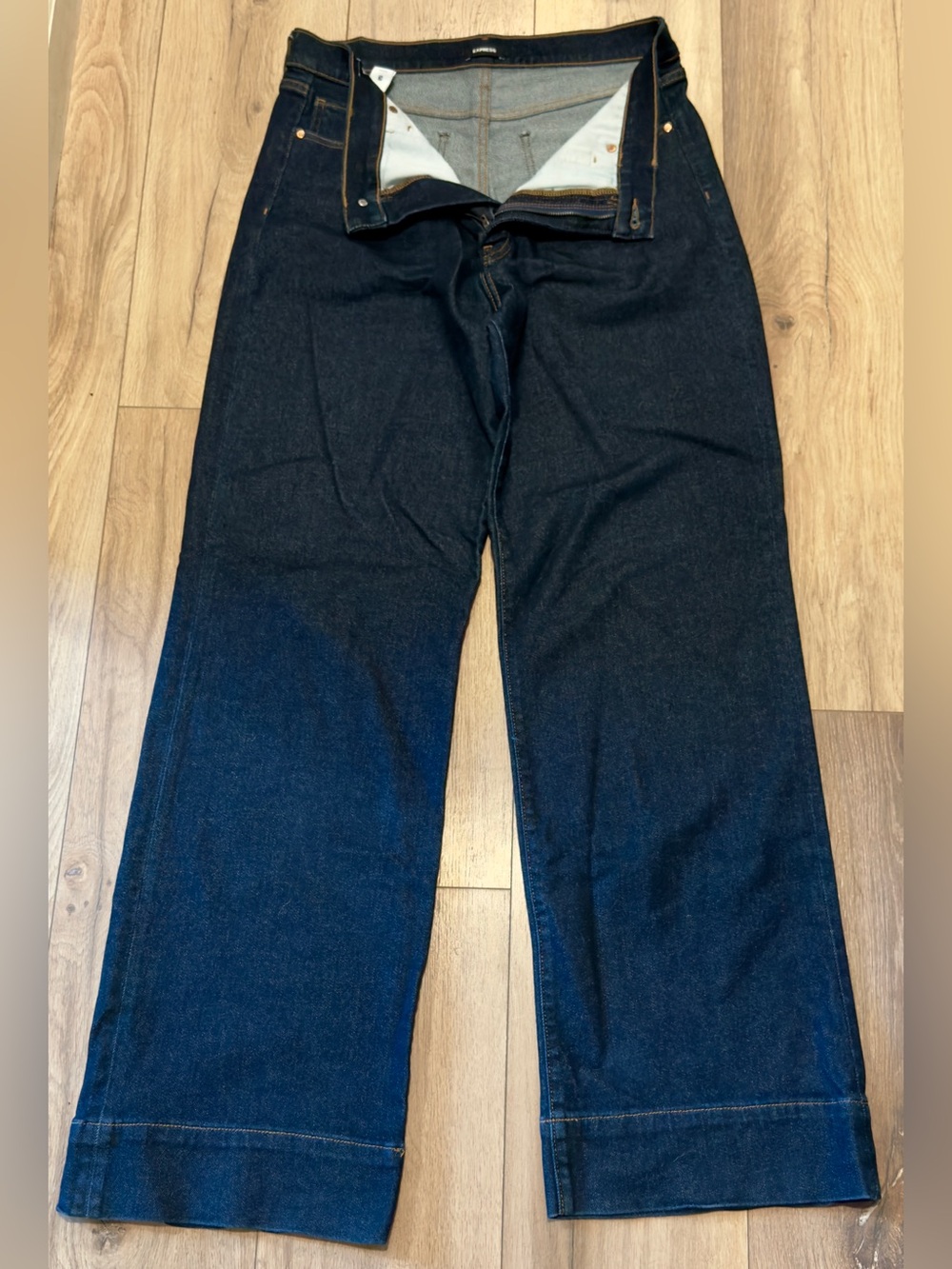 Express Men's Dark Indigo Relaxed Jeans